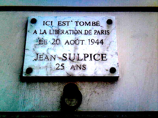 plaque jean sulpice