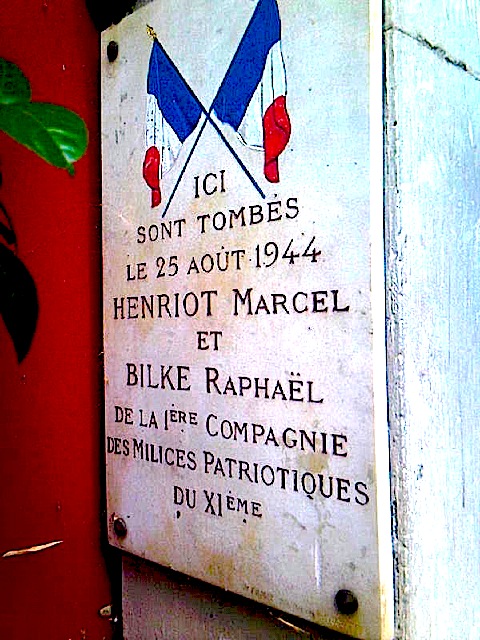 plaquesmazrcel henriot et raphaël bilke